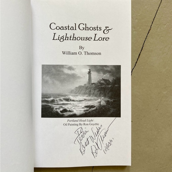 2 Signed Lighthouse Lore Coastal Hauntings William O. Thomson New England Ocean - Picture 13 of 15